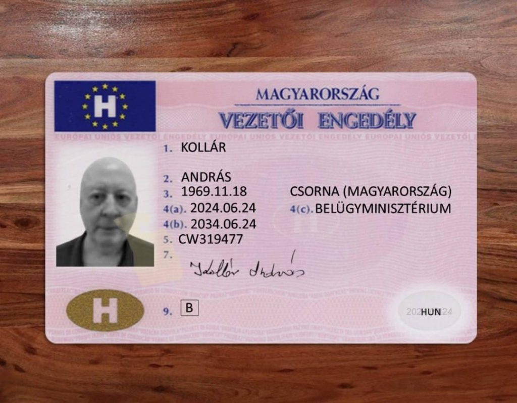 hamis jogosítvány
